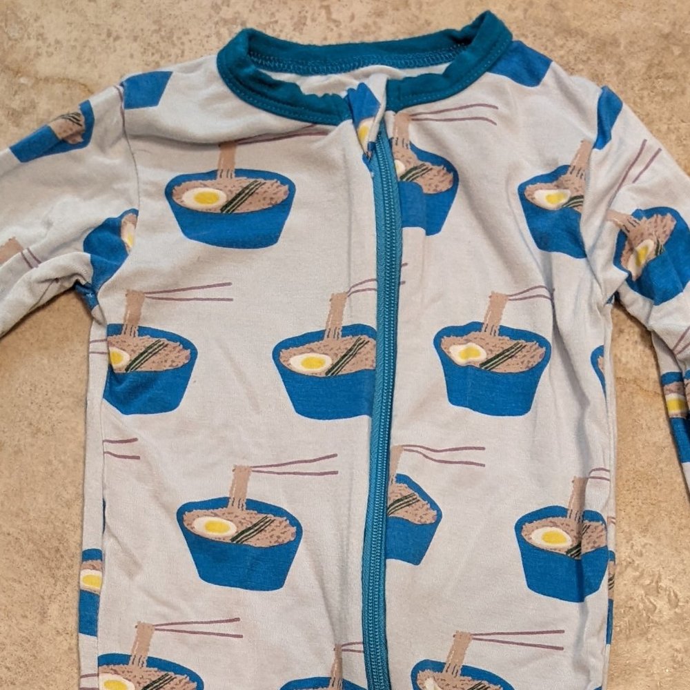 Kickee Pants Ramen Footie with Zipper 6-9 mo
